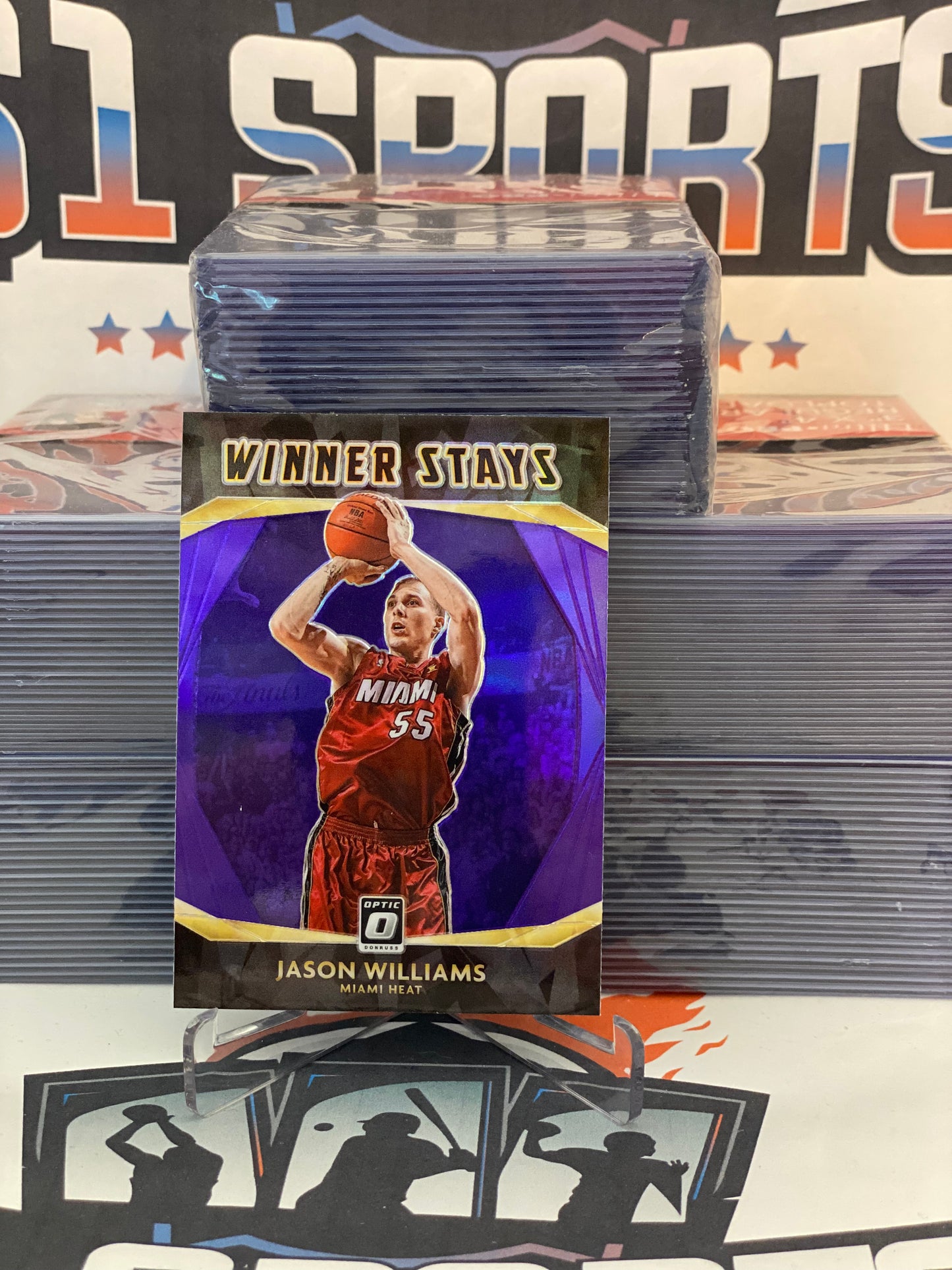 2020 Donruss Optic (Winner Stays, Purple Prizm) Jason Williams #4