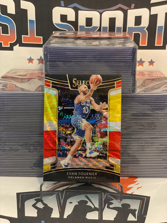 2018 Panini Select (Red White Yellow Prizm) Evan Fournier #57