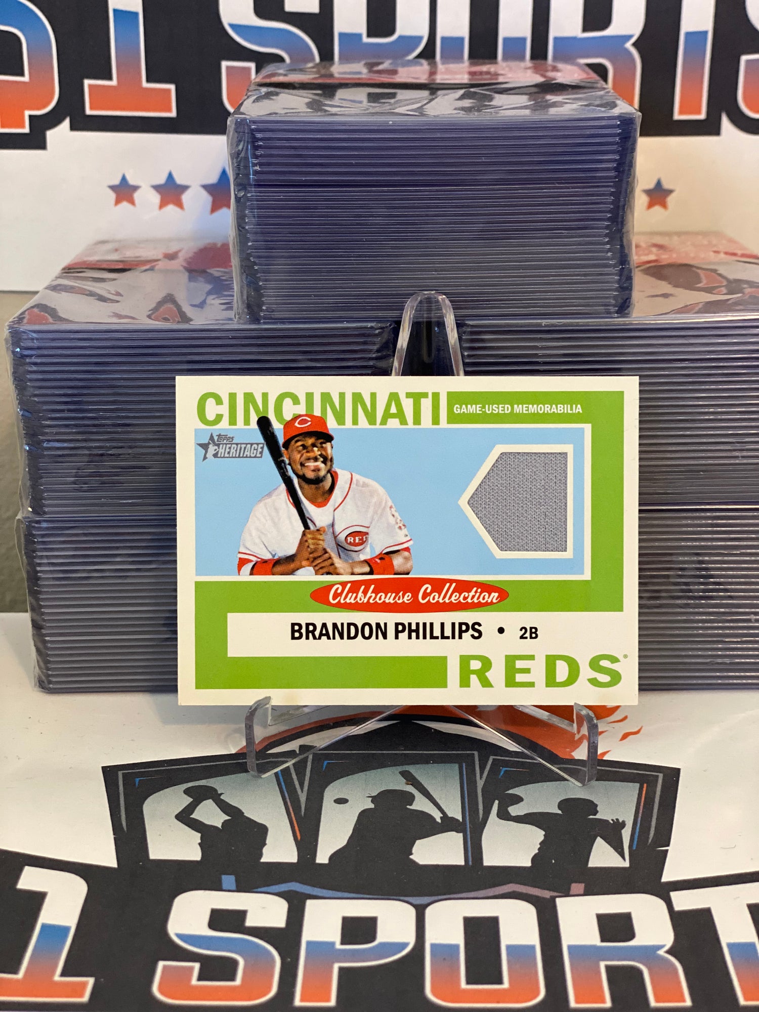 2013 Topps Heritage (Clubhouse Collection Relic) Brandon Phillips #CCR-BP