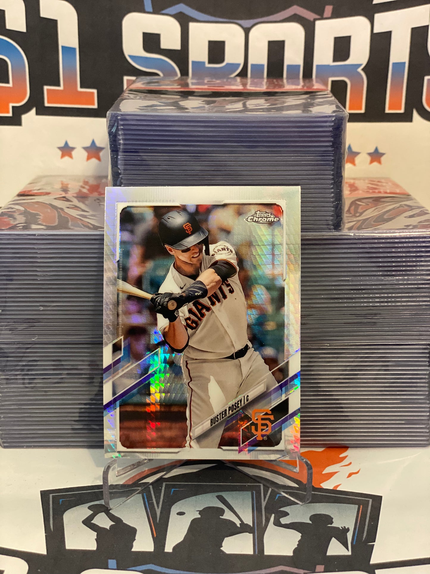 2021 Topps Chrome (Prism Refractor) Buster Posey #29