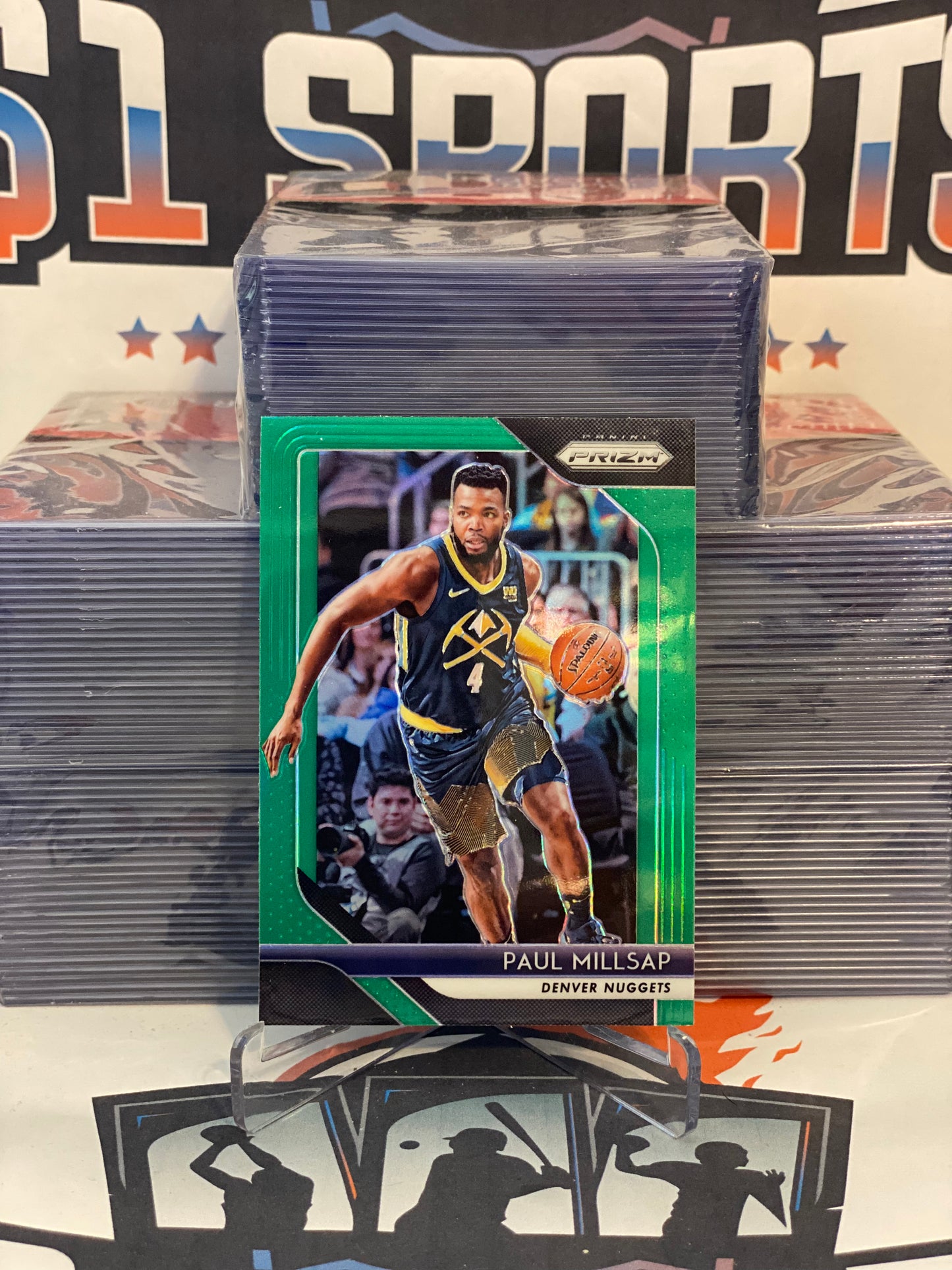 2018 Panini Prizm (Green Prizm) Paul Millsap #82