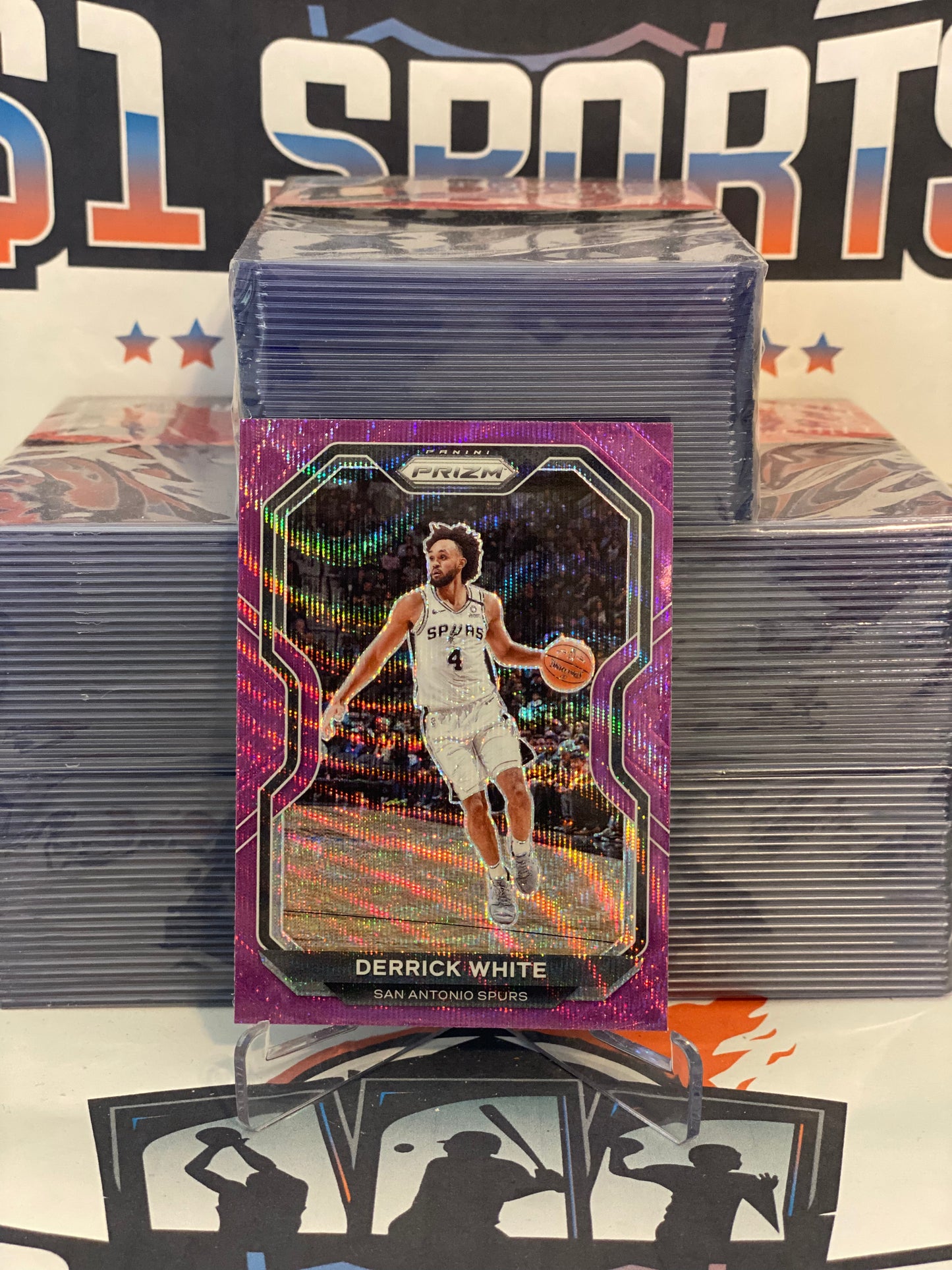 2020 Panini Prizm (Purple Wave Prizm) Derrick White #174