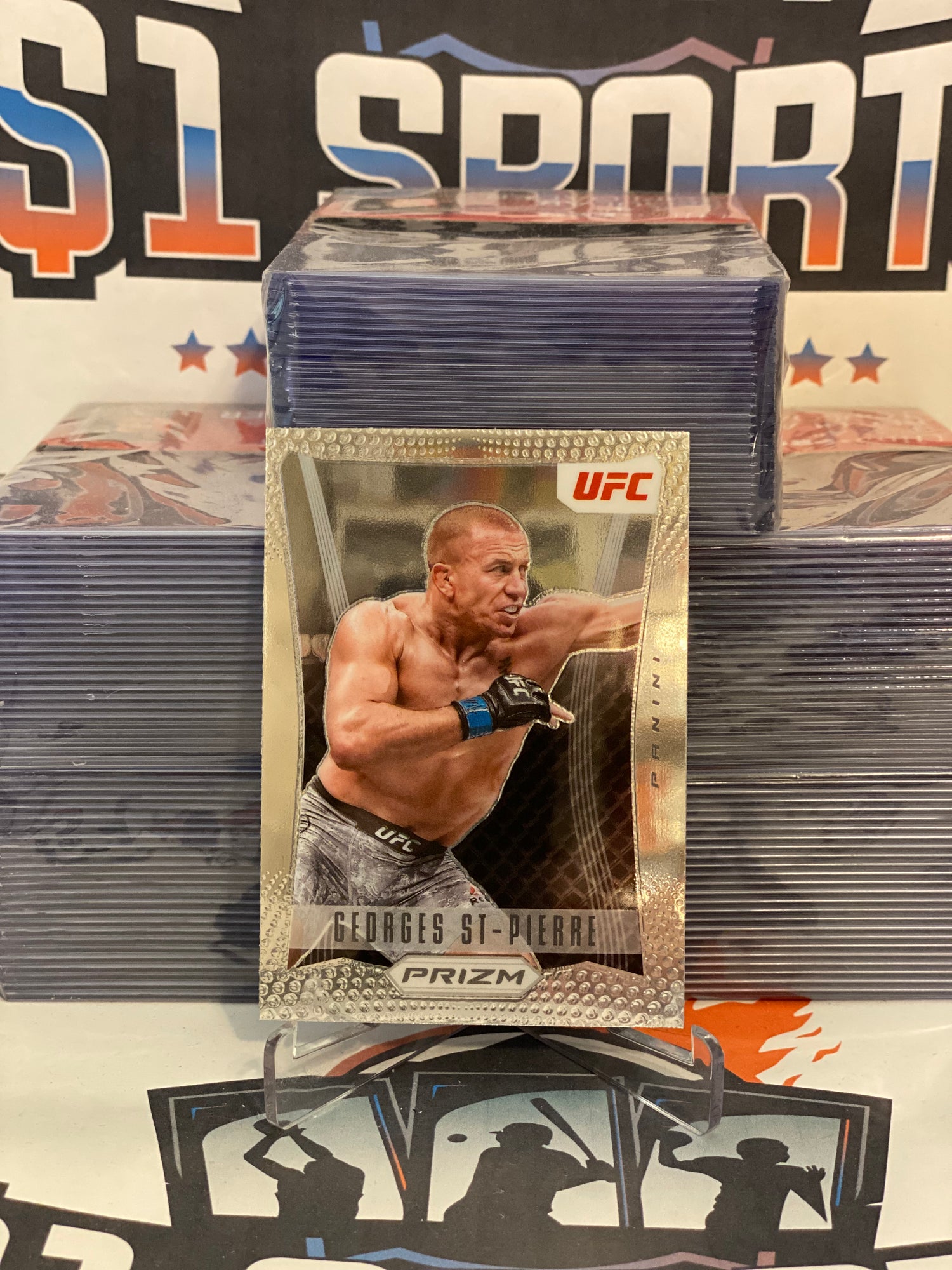 2022 Panini Prizm UFC (Flashback) Georges St-Pierre #10