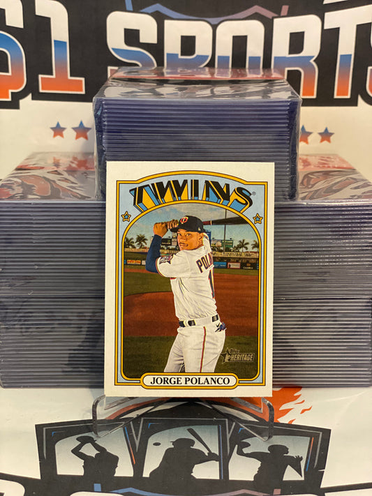 2021 Topps Heritage (Short Print) Jorge Polanco #447