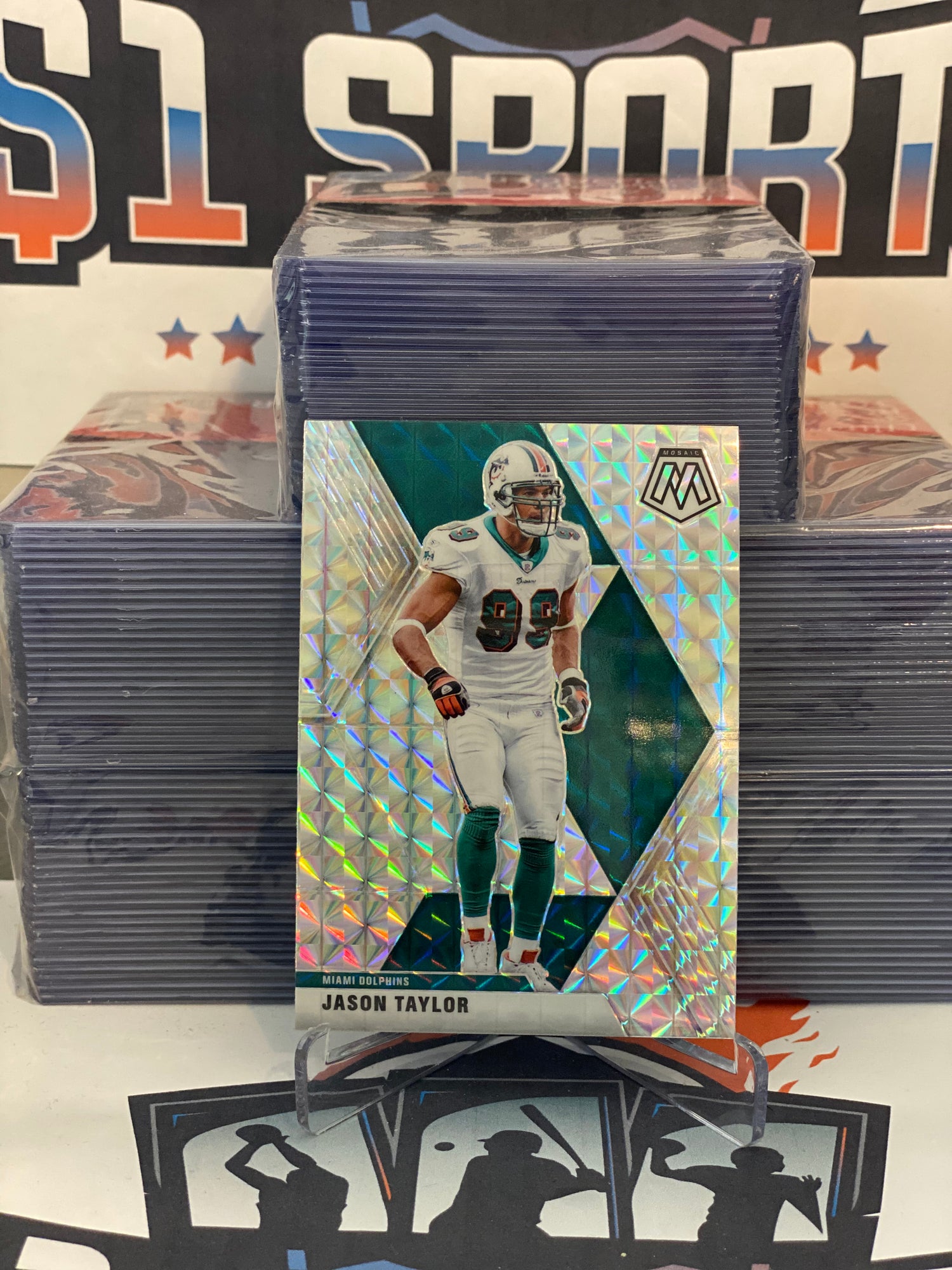 2020 Panini Mosaic (Mosaic Prizm) Jason Taylor #126