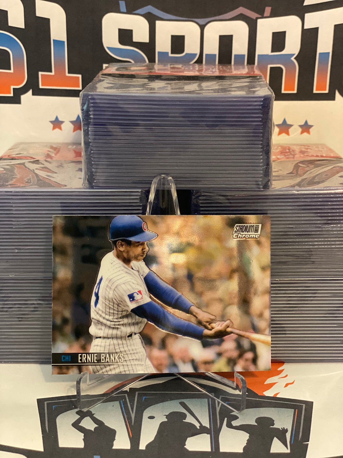 2021 Topps Stadium Club Chrome Ernie Banks #145