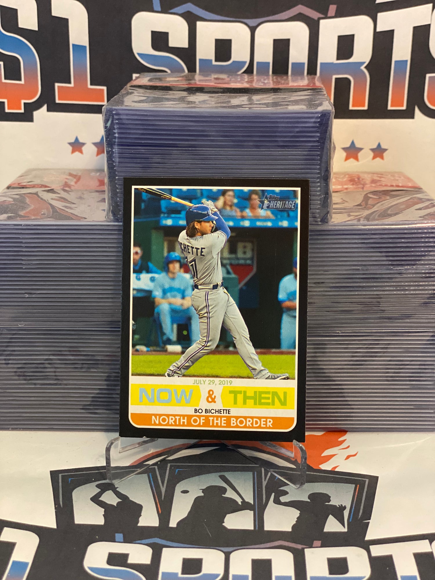 2020 Topps Heritage (Now & Then) Bo Bichette Rookie #NT-15