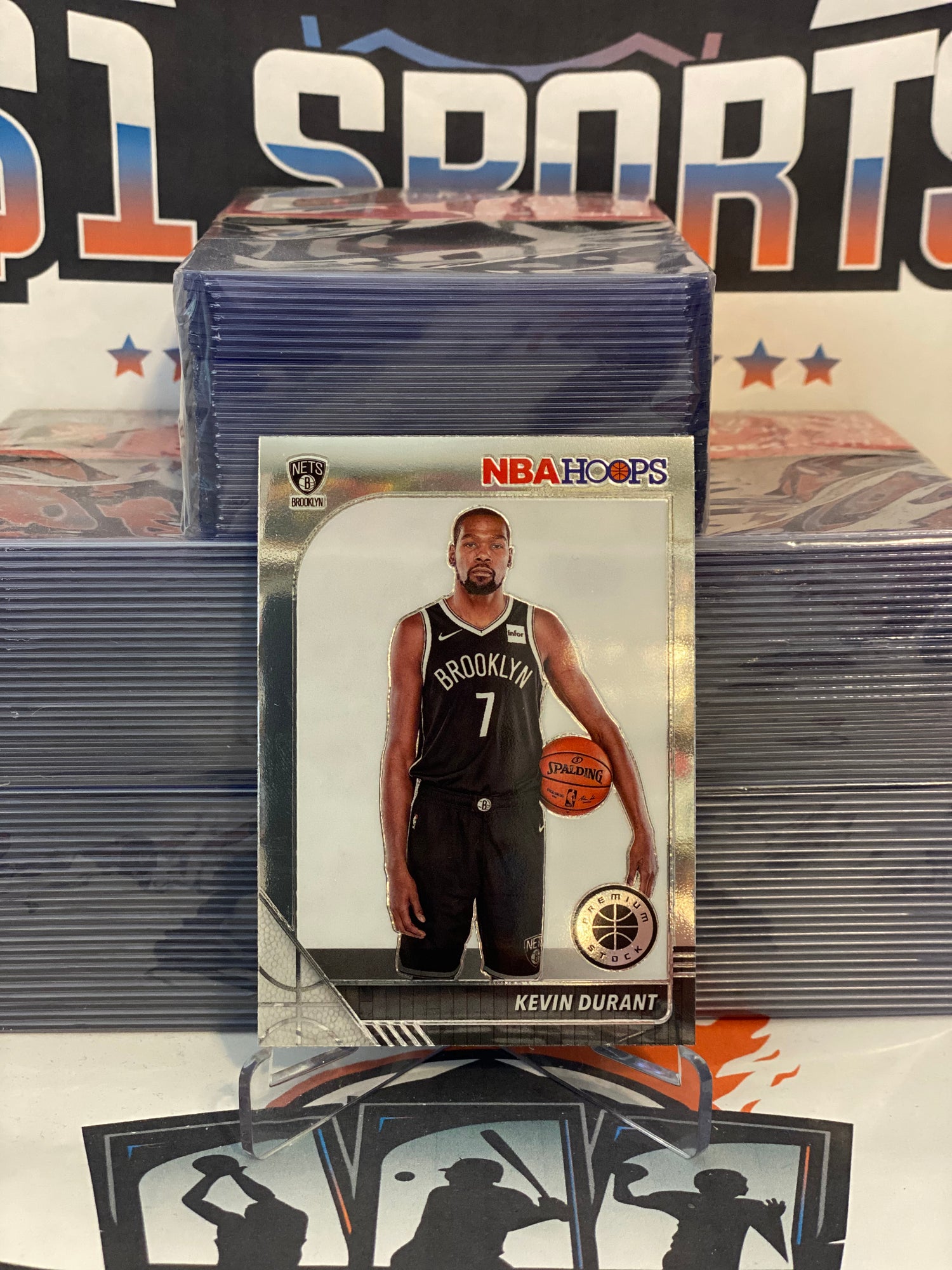 2019 Hoops Premium Stock Kevin Durant #61