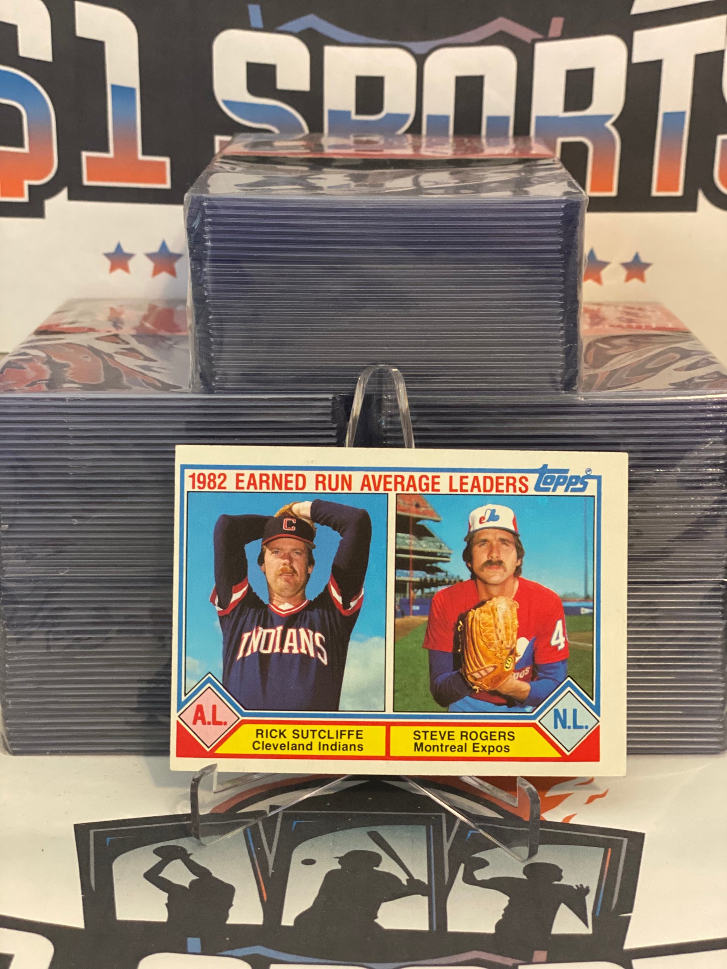 1983 Topps (1982 ERA Leaders) Rick Sutcliffe & Steve Rogers #707
