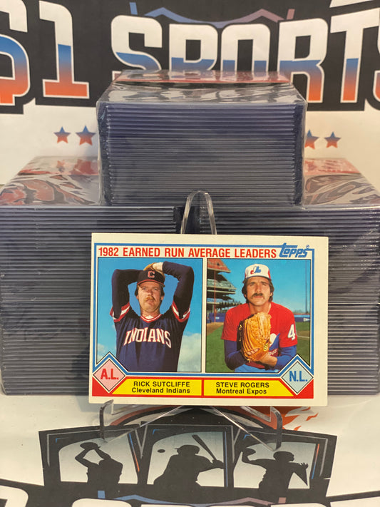 1983 Topps (1982 ERA Leaders) Rick Sutcliffe & Steve Rogers #707