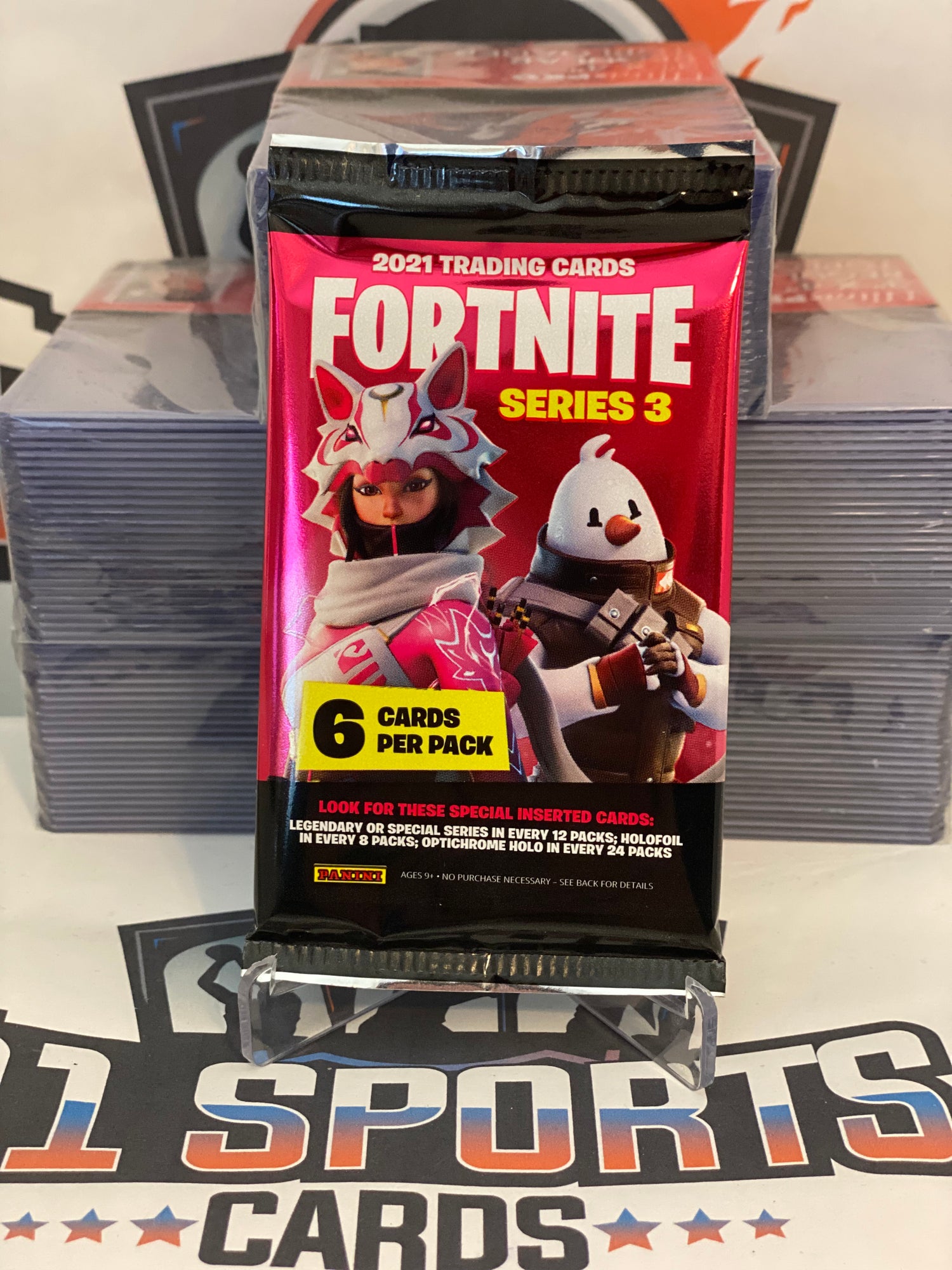 2021 Fortnite Game Series 3 Trading Card Retail Pack