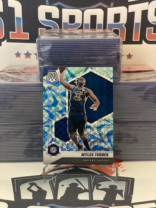 2020 Panini Mosaic (Blue Reactive Prizm) Myles Turner #25