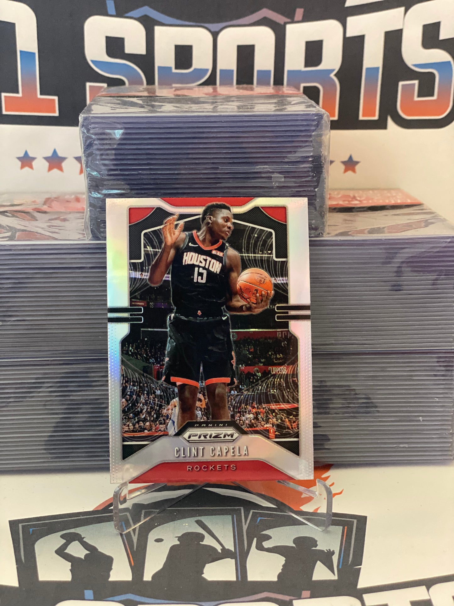 2019 Panini Prizm (Silver Prizm) Clint Capela #110