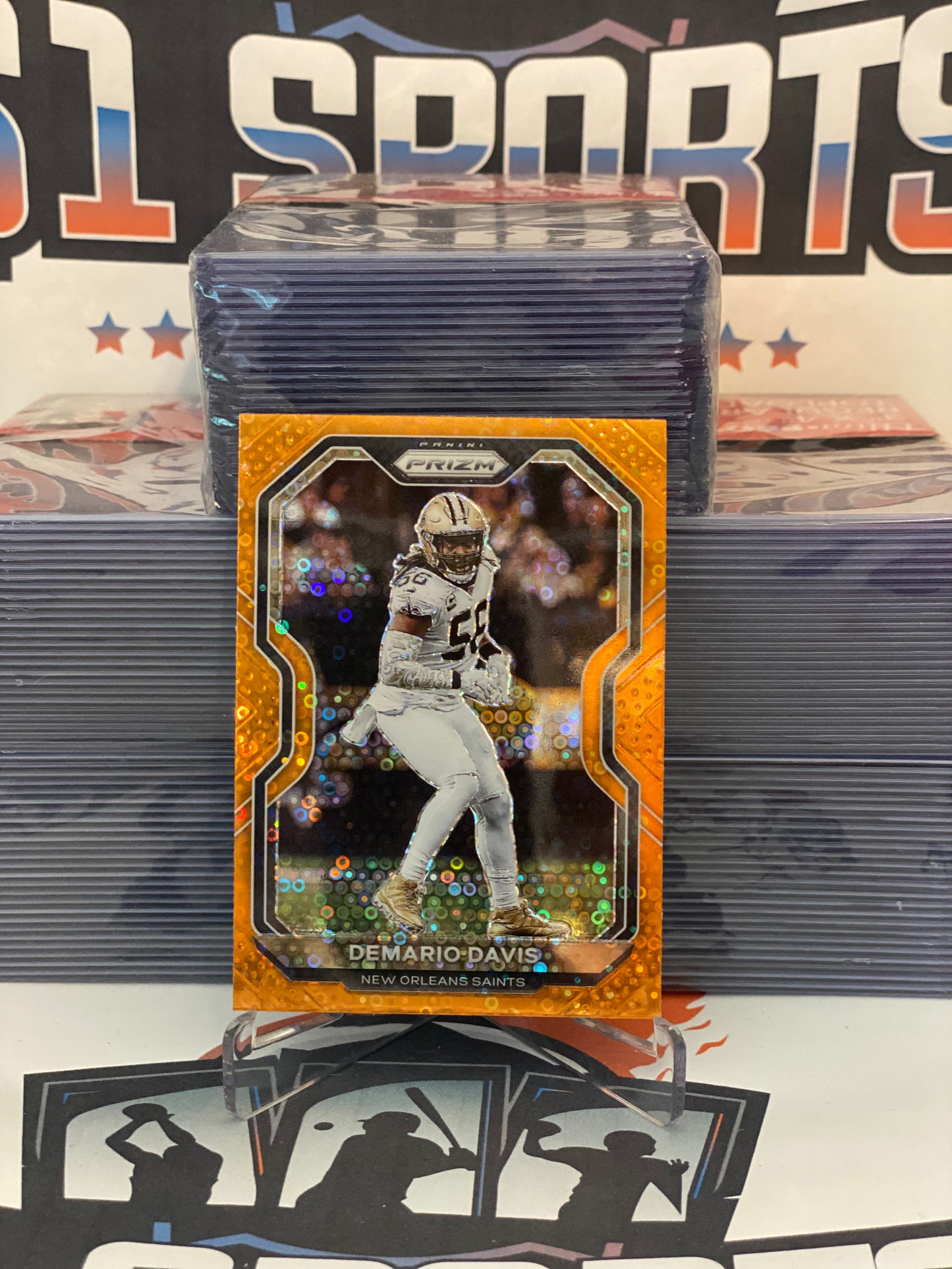 2020 Panini Prizm (Orange Disco Prizm) Demario Davis #249