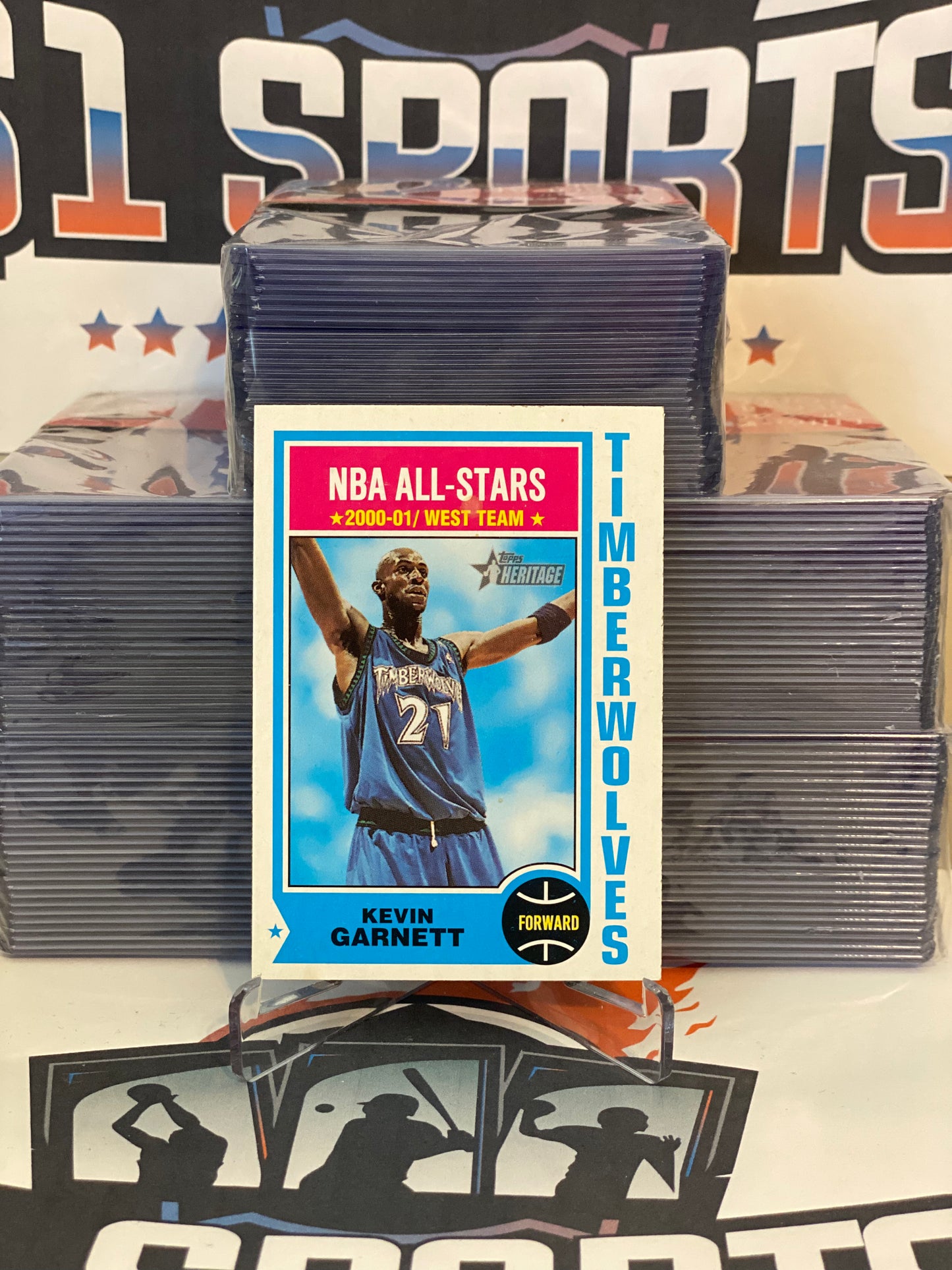 2001 Topps Heritage (NBA All-Stars) Kevin Garnett #50