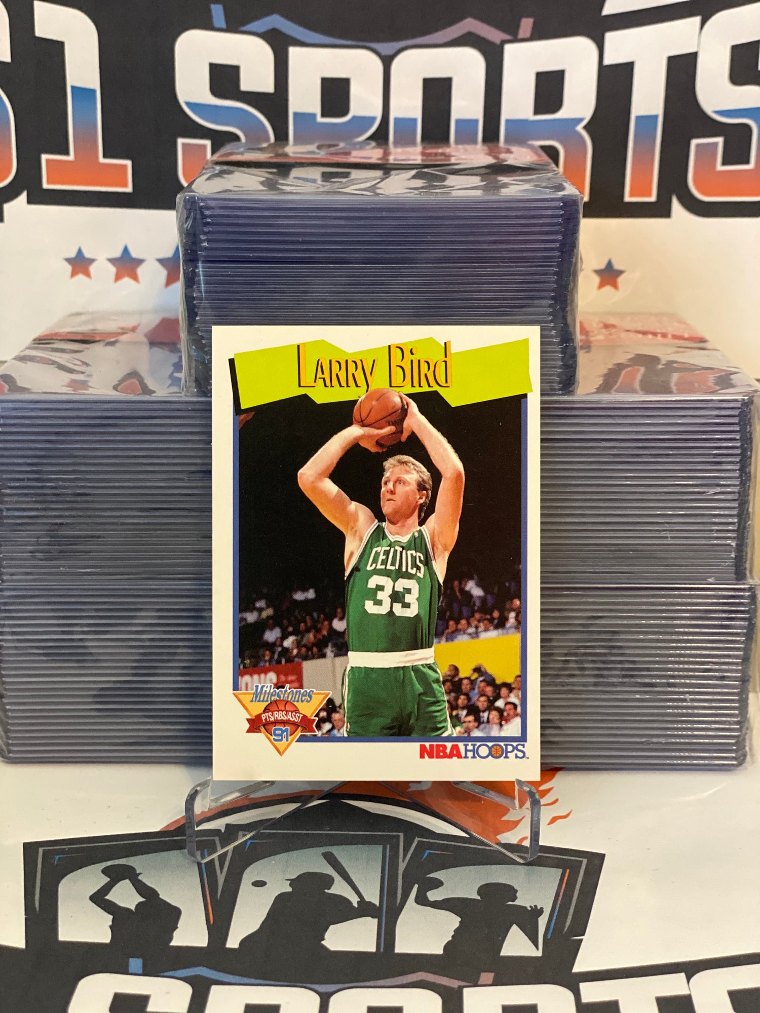 1991 NBA Hoops (Milestones) Larry Bird #314