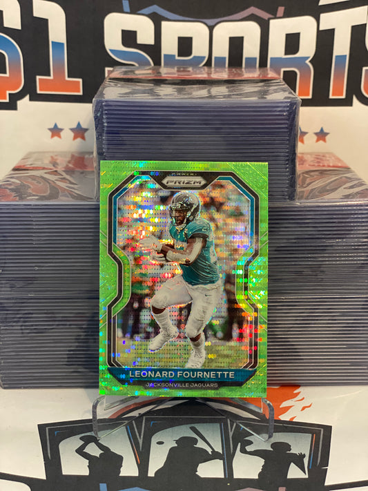 2020 Panini Prizm (Neon Green Pulsar Prizm) Leonard Fournette #93