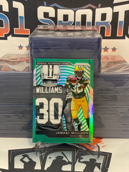 2017 Panini Prizm (Green Prizm, Rookie Introductions) Jamaal Williams #14