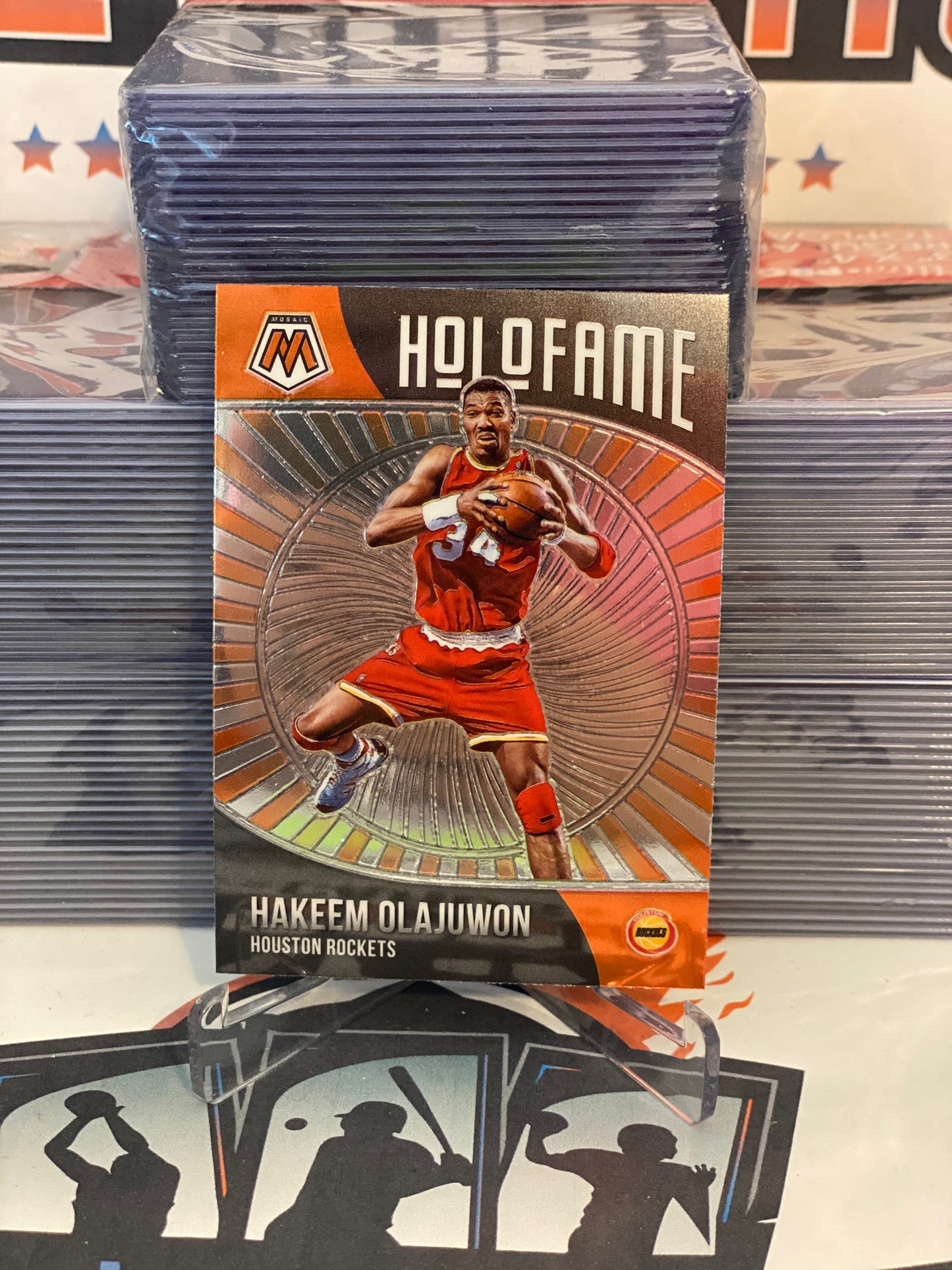 2020 Panini Mosaic (Holofame) Hakeem Olajuwon #18