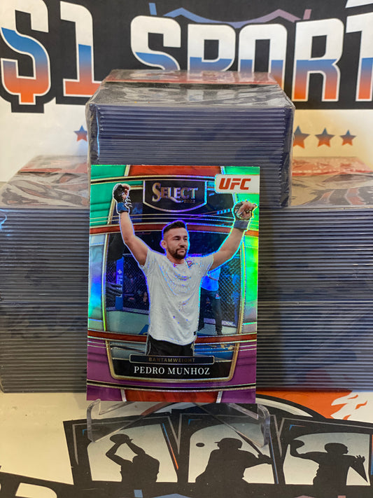 2022 Panini Select UFC (Green White Purple Prizm) Pedro Munhoz #46