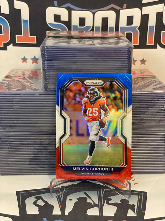2020 Panini Prizm (Red White Blue Prizm) Melvin Gordon III #115