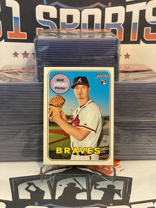 2018 Topps Heritage Mike Soroka Rookie #657