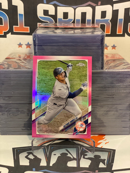 2021 Topps Chrome (Pink Refractor) Gleyber Torres #137