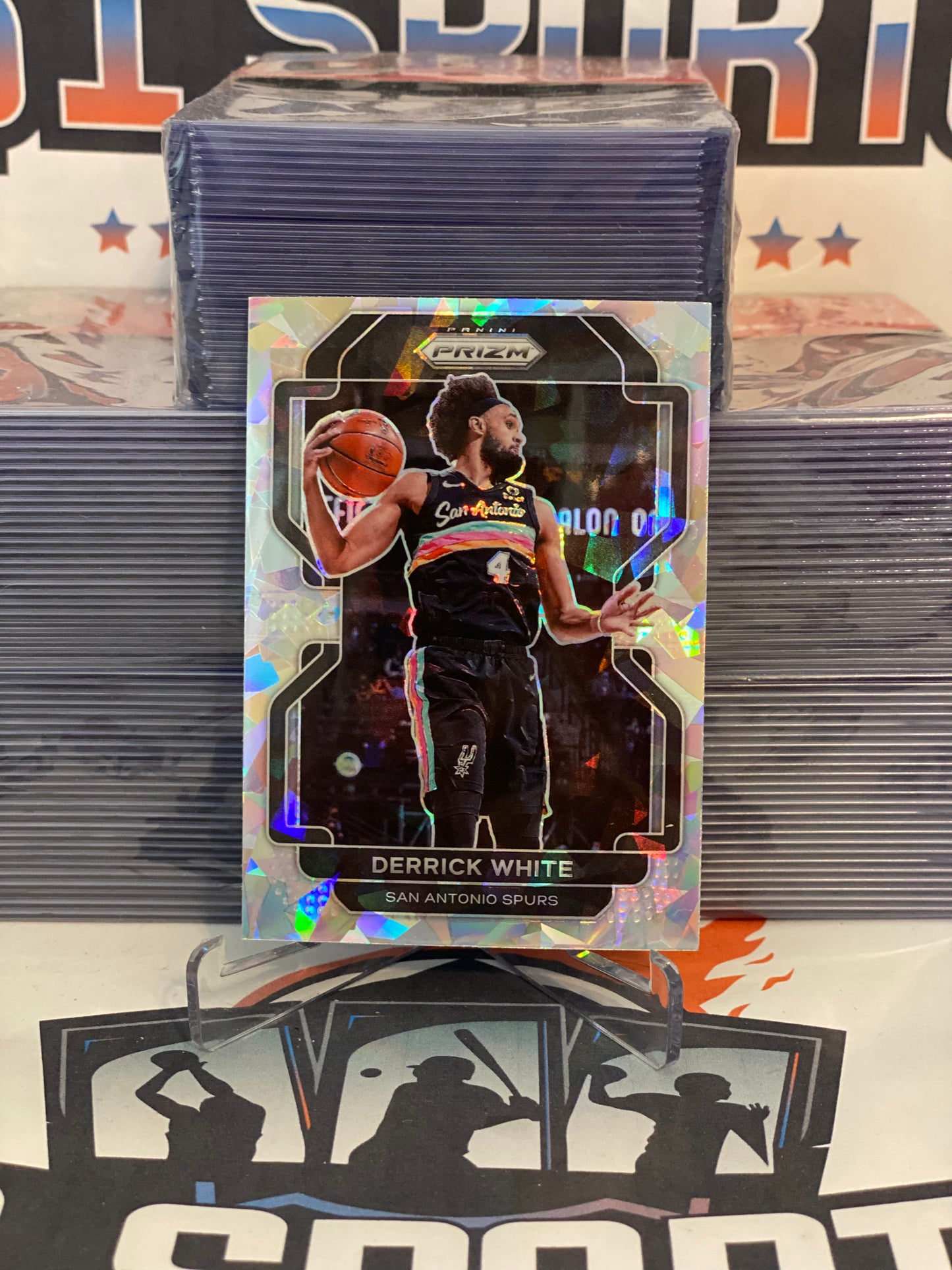 2021 Panini Prizm (Ice Prizm) Derrick White #19