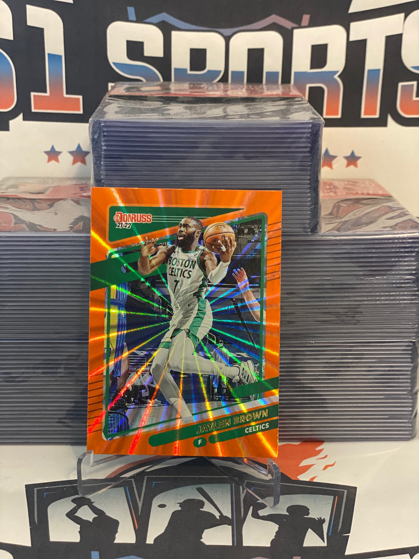 2021 Donruss (Orange Laser) Jaylen Brown #164