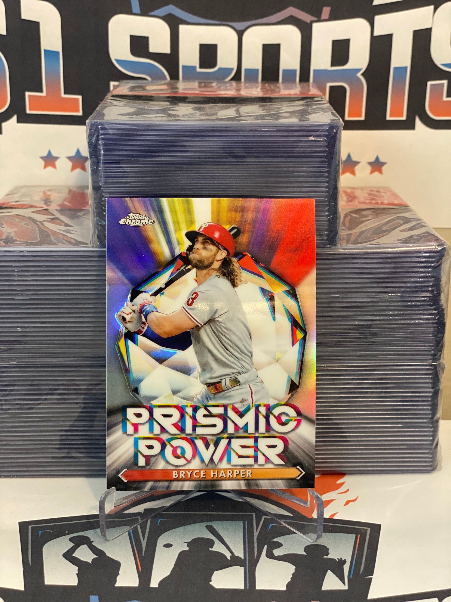 2021 Topps Chrome (Prismic Power) Bryce Harper #PP-4