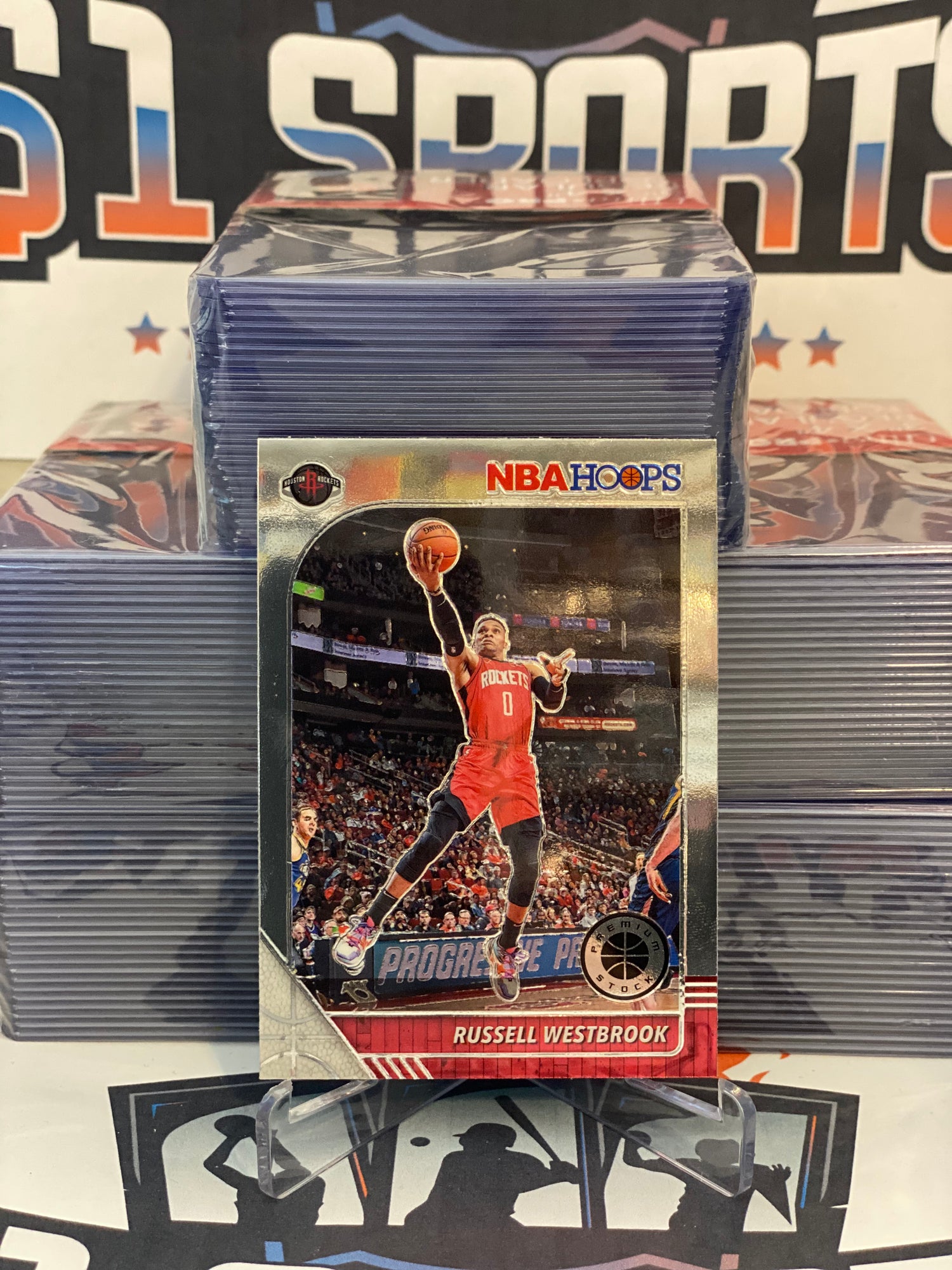 2019 Hoops Premium Stock Russell Westbrook #129