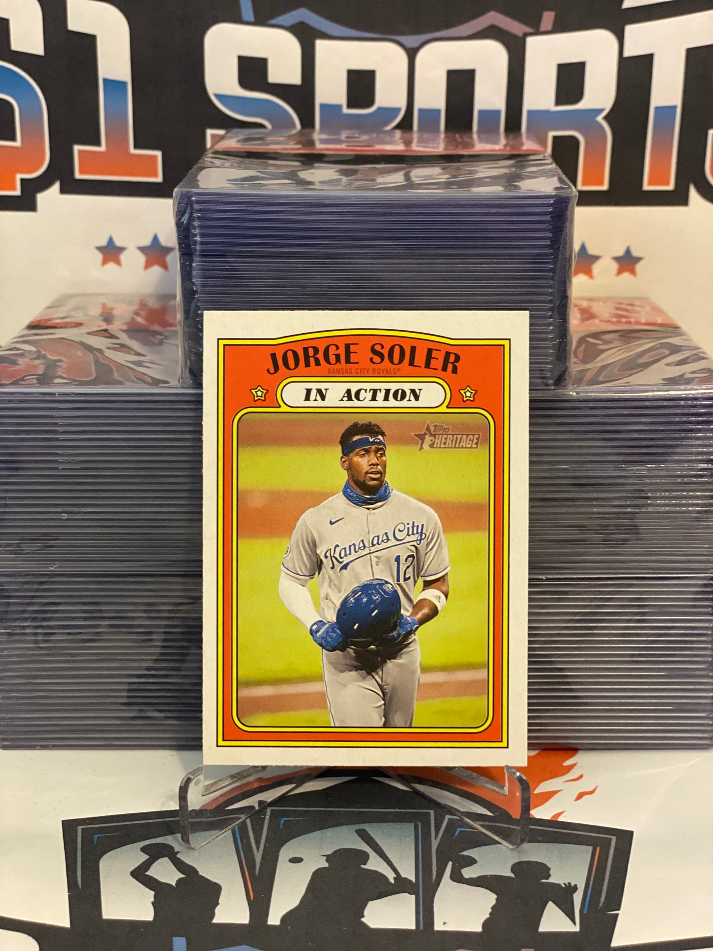 2021 Topps Heritage (In Action) Jorge Soler #166