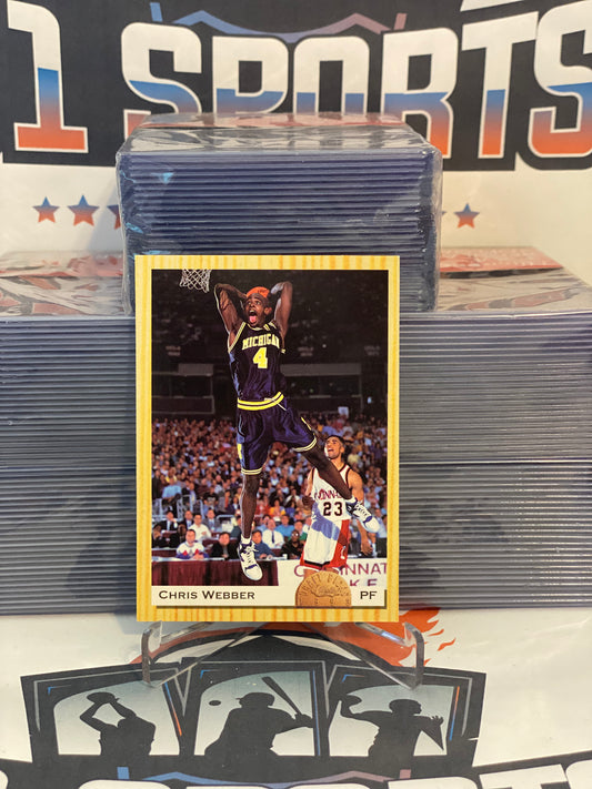 1993 Classic Draft Picks Chris Webber Rookie #1