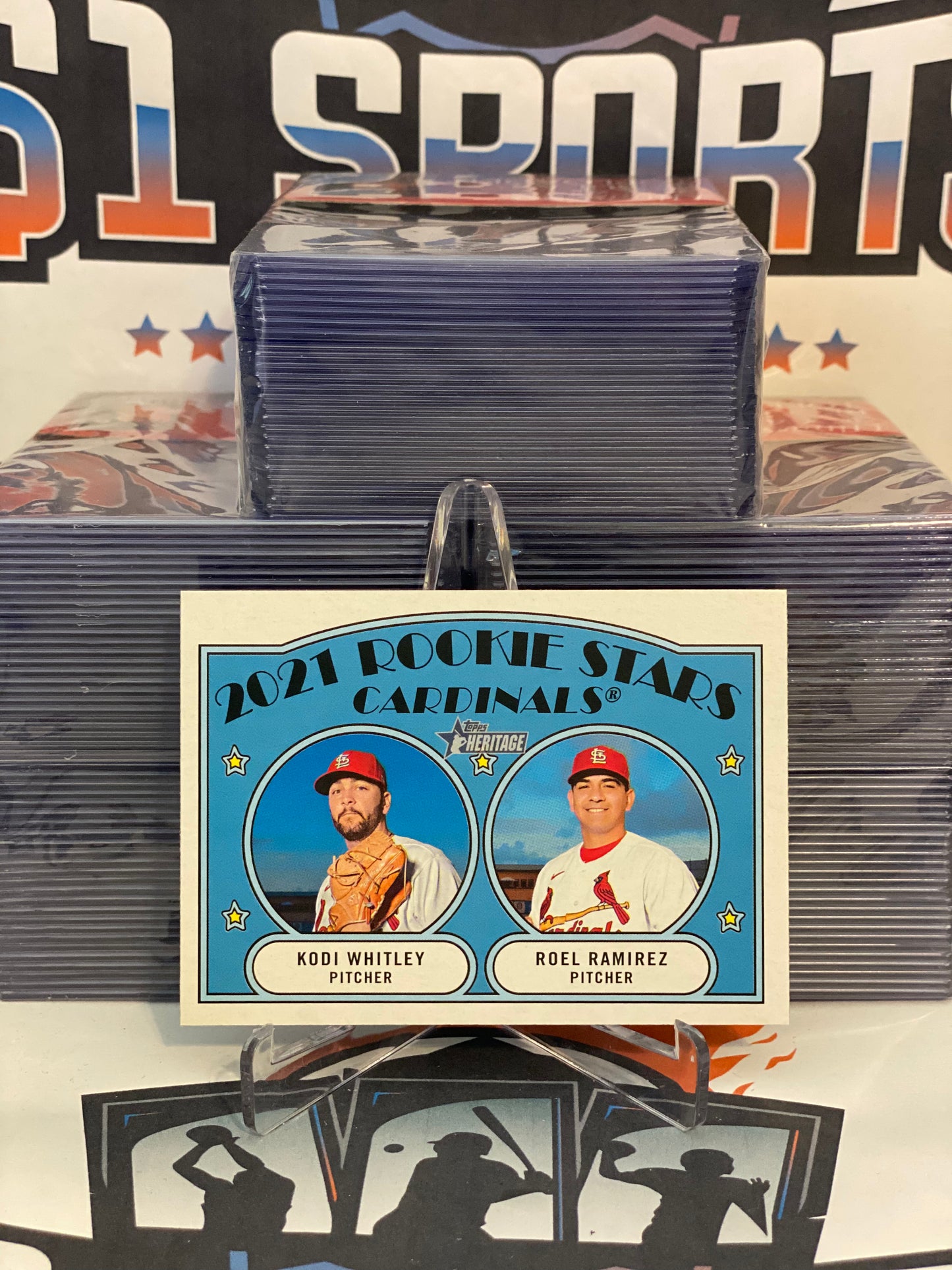 2021 Topps Heritage (Rookie Stars) Kodi Whitley & Roel Ramirez #303
