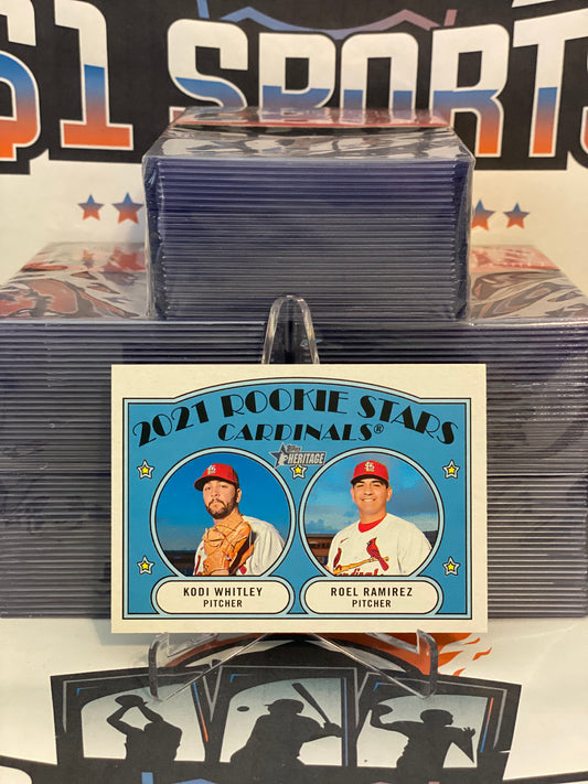 2021 Topps Heritage (Rookie Stars) Kodi Whitley & Roel Ramirez #303