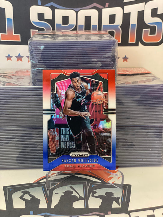 2019 Panini Prizm (Red, White & Blue Prizm) Hassan Whiteside #151