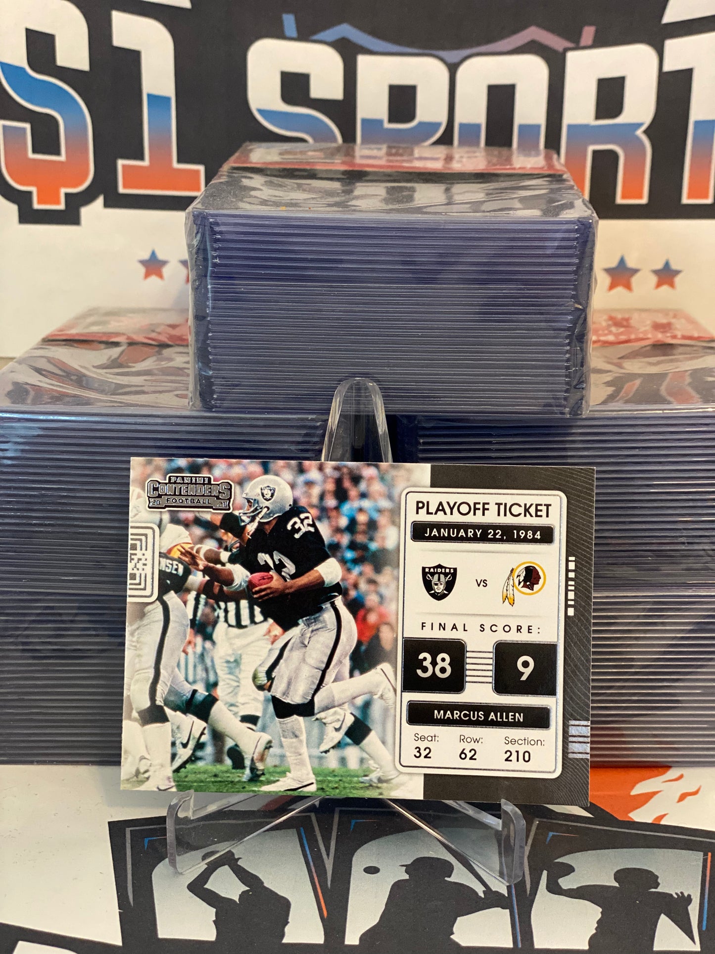 2021 Panini Contenders (Playoff Ticket) Marcus Allen #PLT-MAL