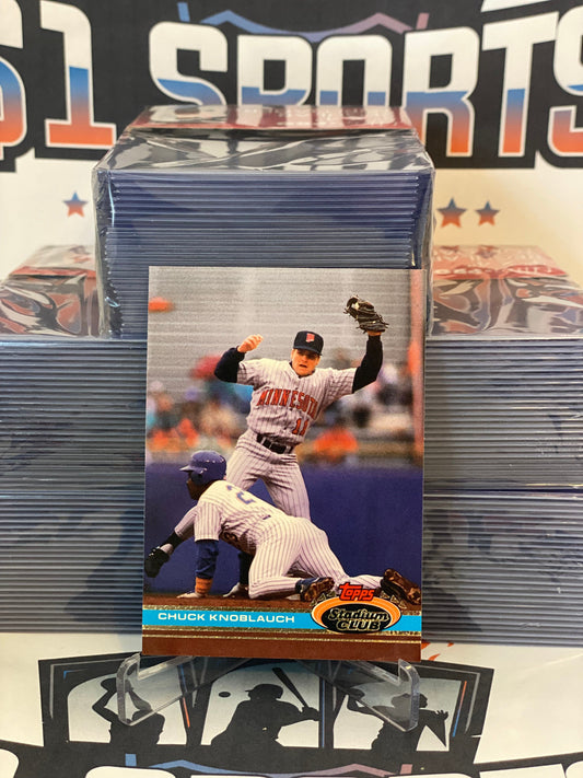 1991 Topps Stadium Club Chuck Knoblach Rookie #548