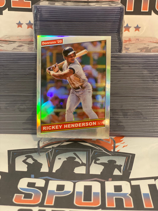 2020 Donruss Optic (Retro, Holo Prizm) Rickey Henderson #R86-4