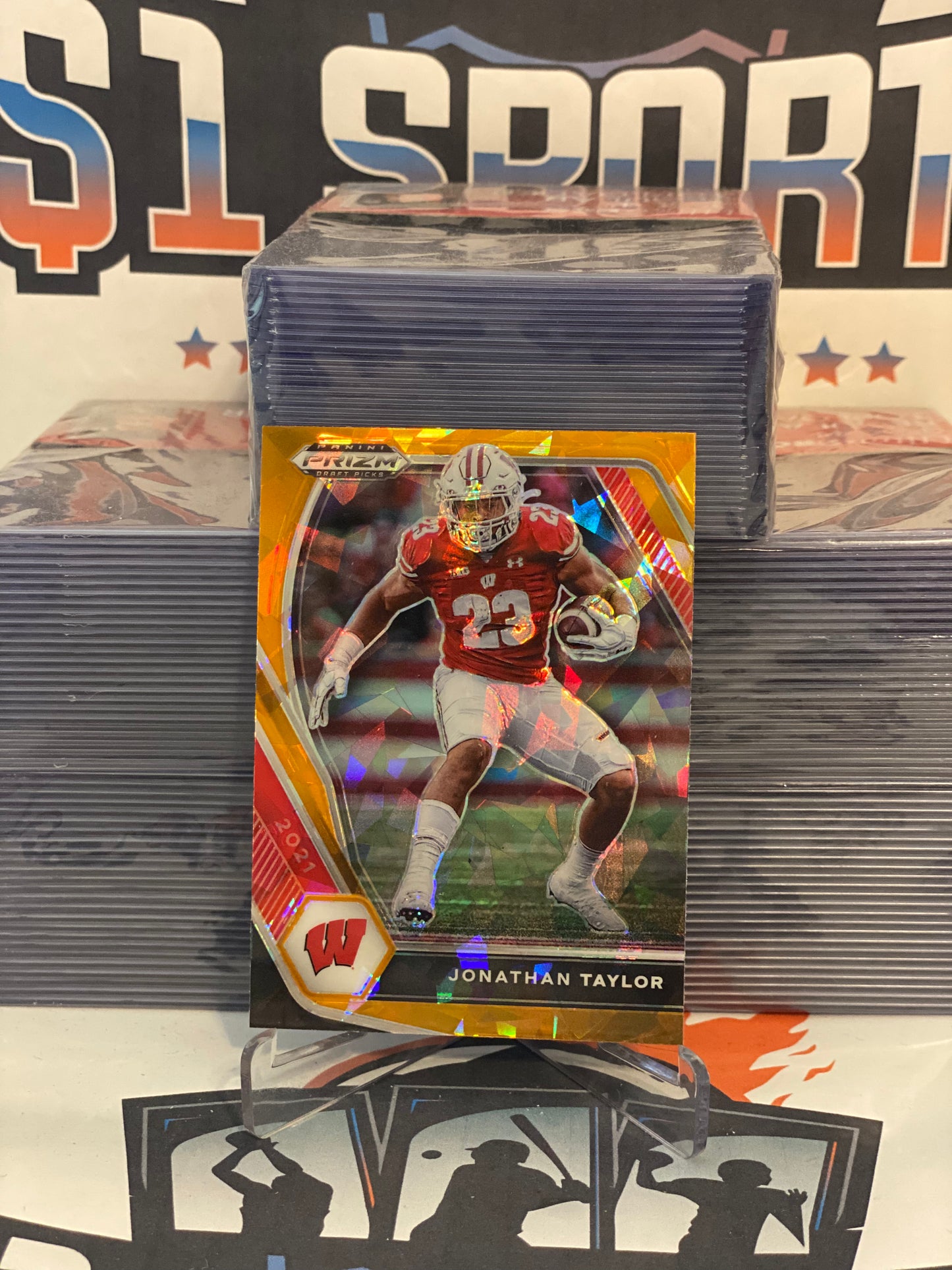 2021 Panini Prizm Draft Picks (Orange Ice Prizm) Jonathan Taylor #76