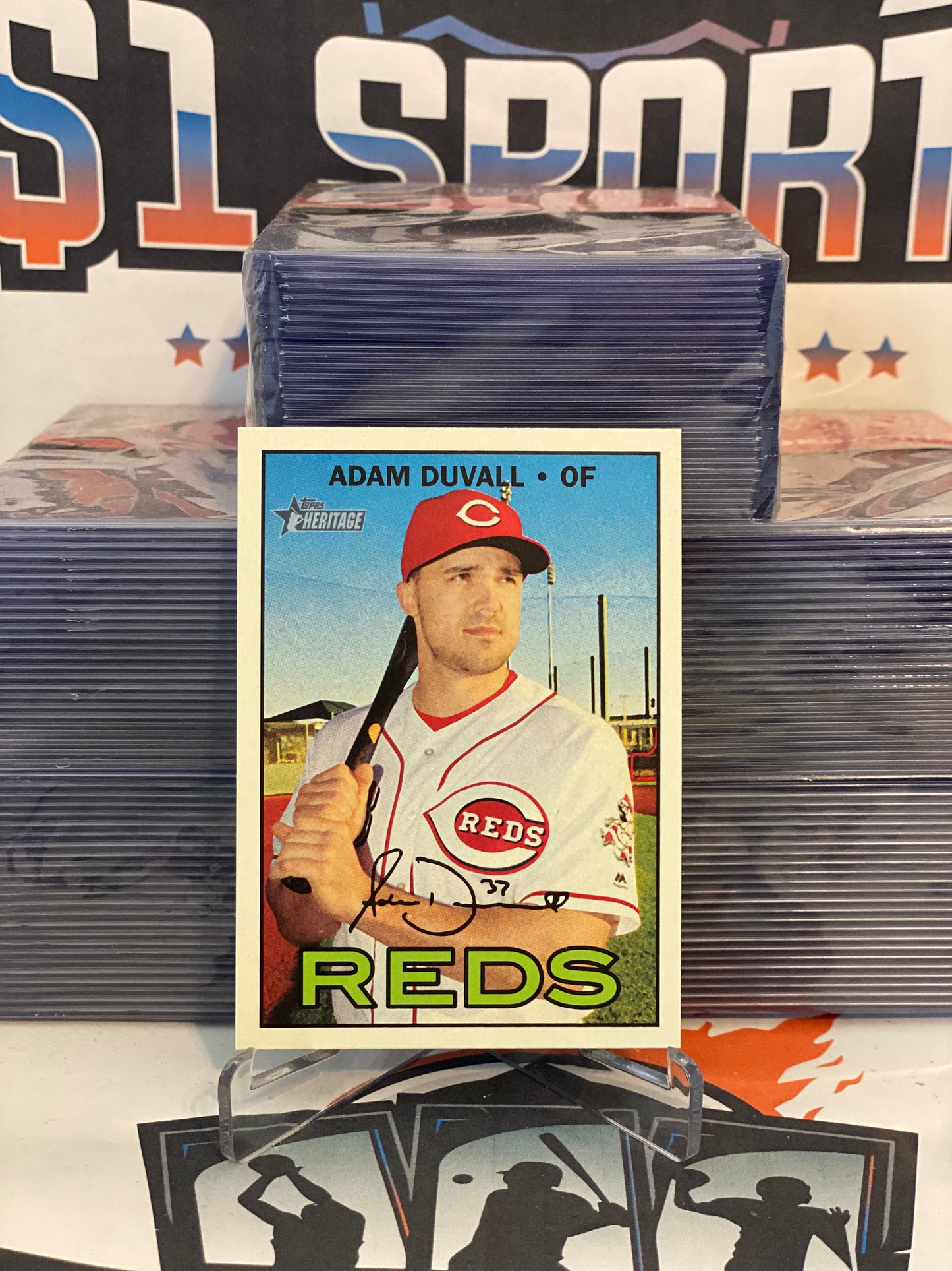 2016 Topps Heritage Adam Duvall Rookie #656