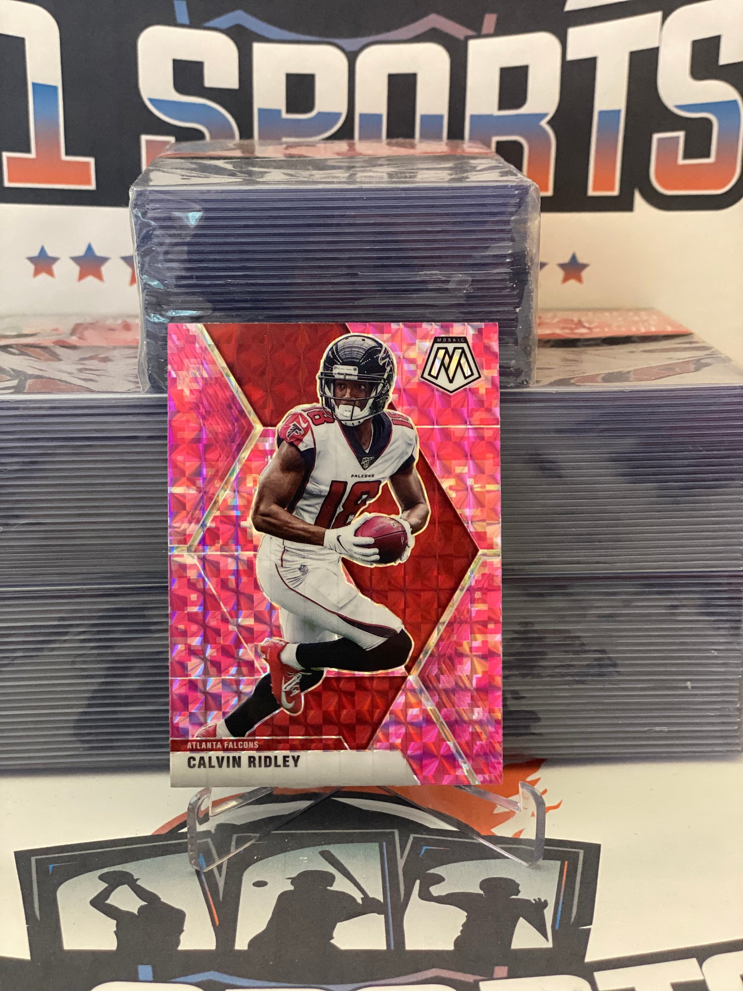 2020 Panini Mosaic (Pink Camo Prizm) Calvin Ridley #16