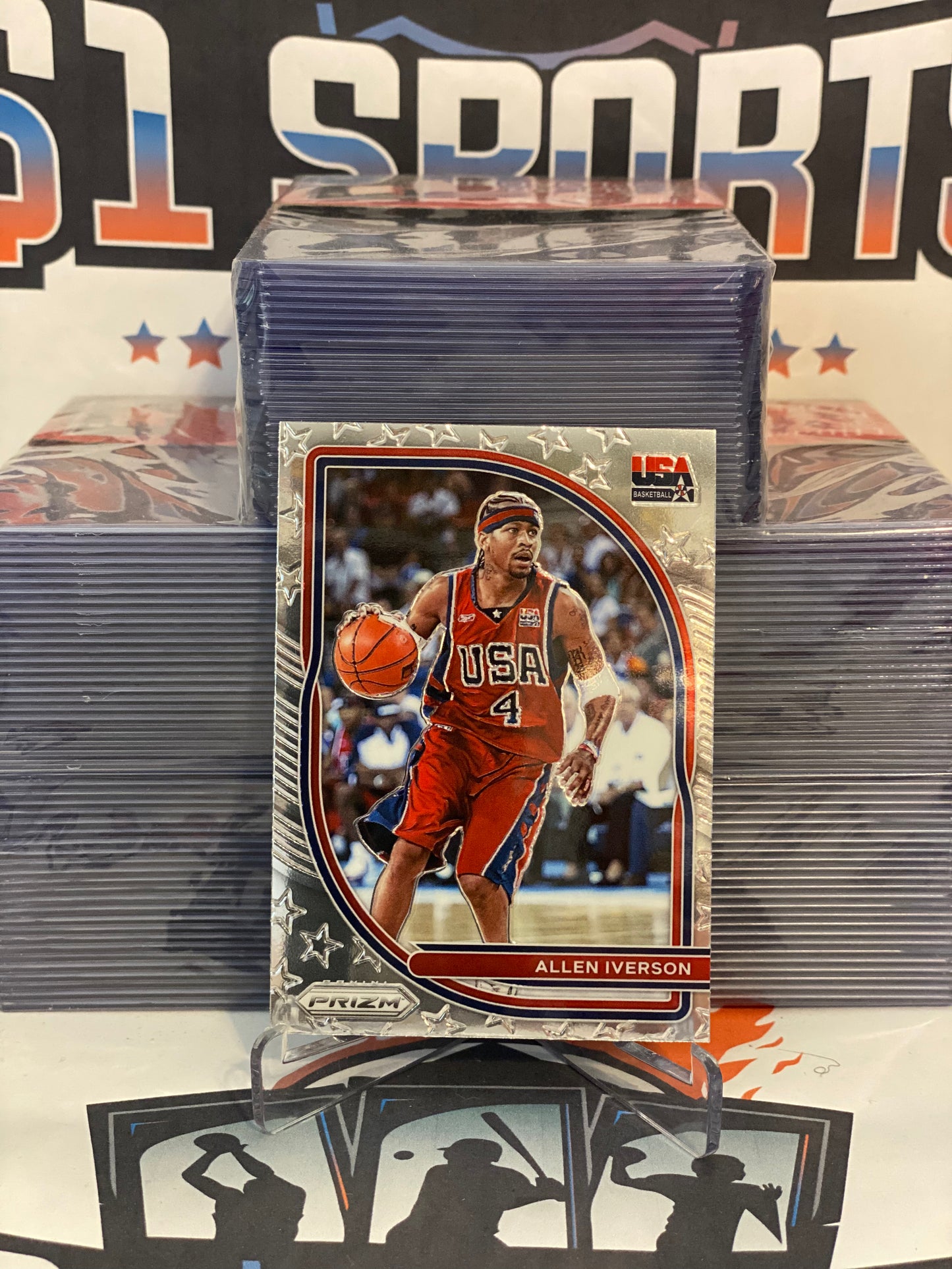 2020 Panini Prizm (USAB) Allen Iverson #1