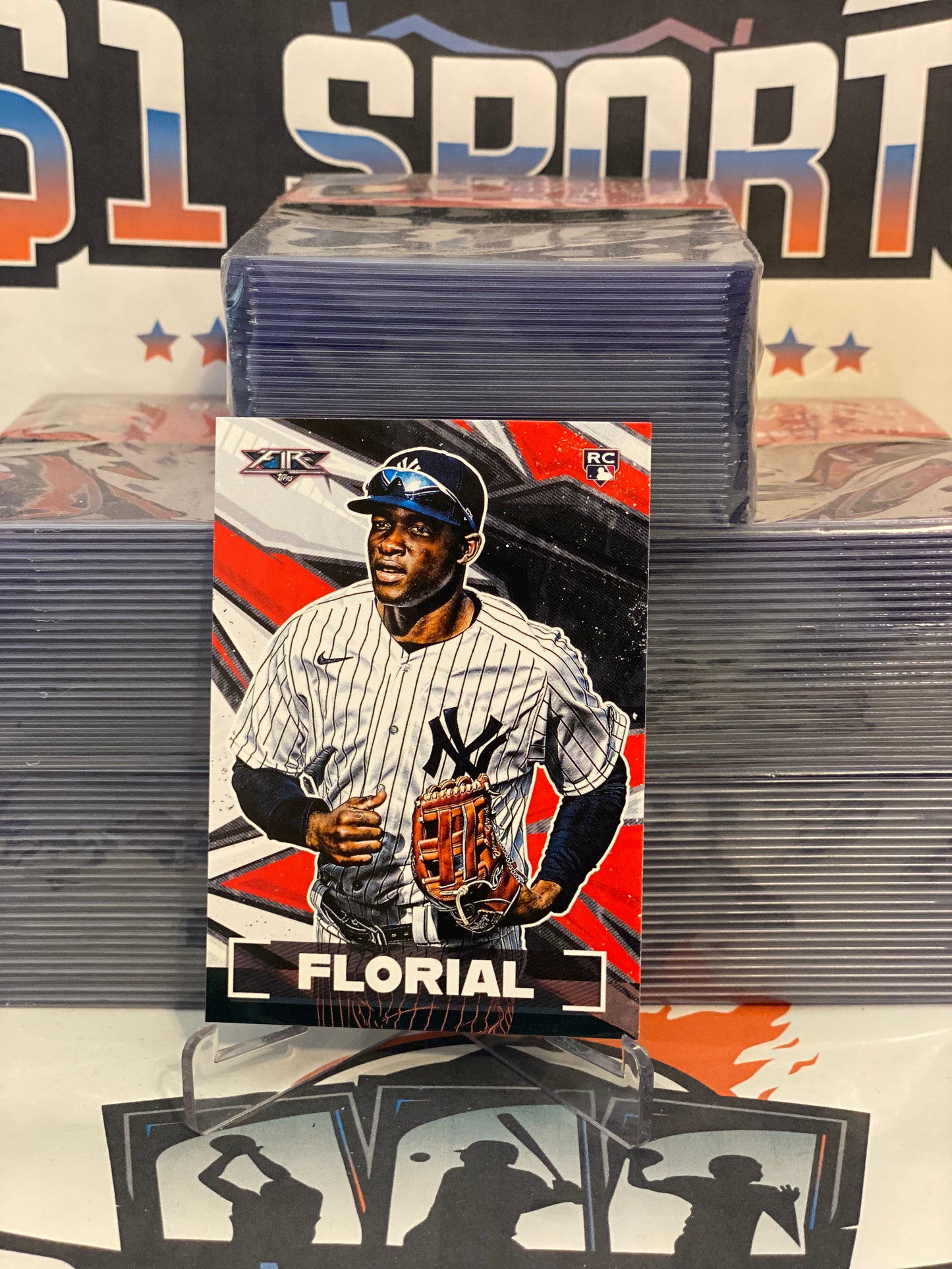 2021 Topps Fire Estevan Florial Rookie #28