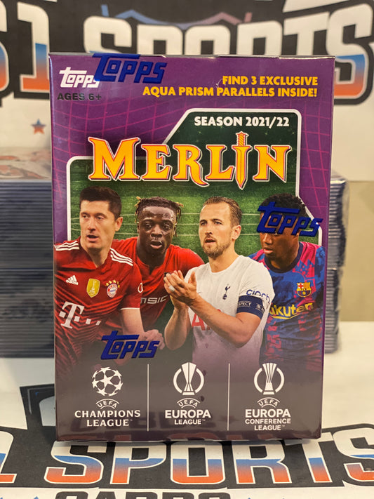 2021-22 Topps Merlin UEFA Champions League Soccer Blaster Box