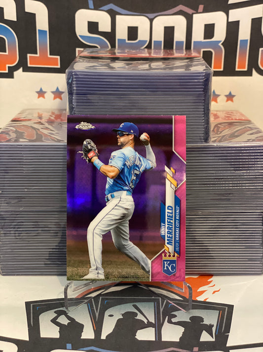 2020 Topps Chrome (Pink Refractor) Whit Merrifield #154
