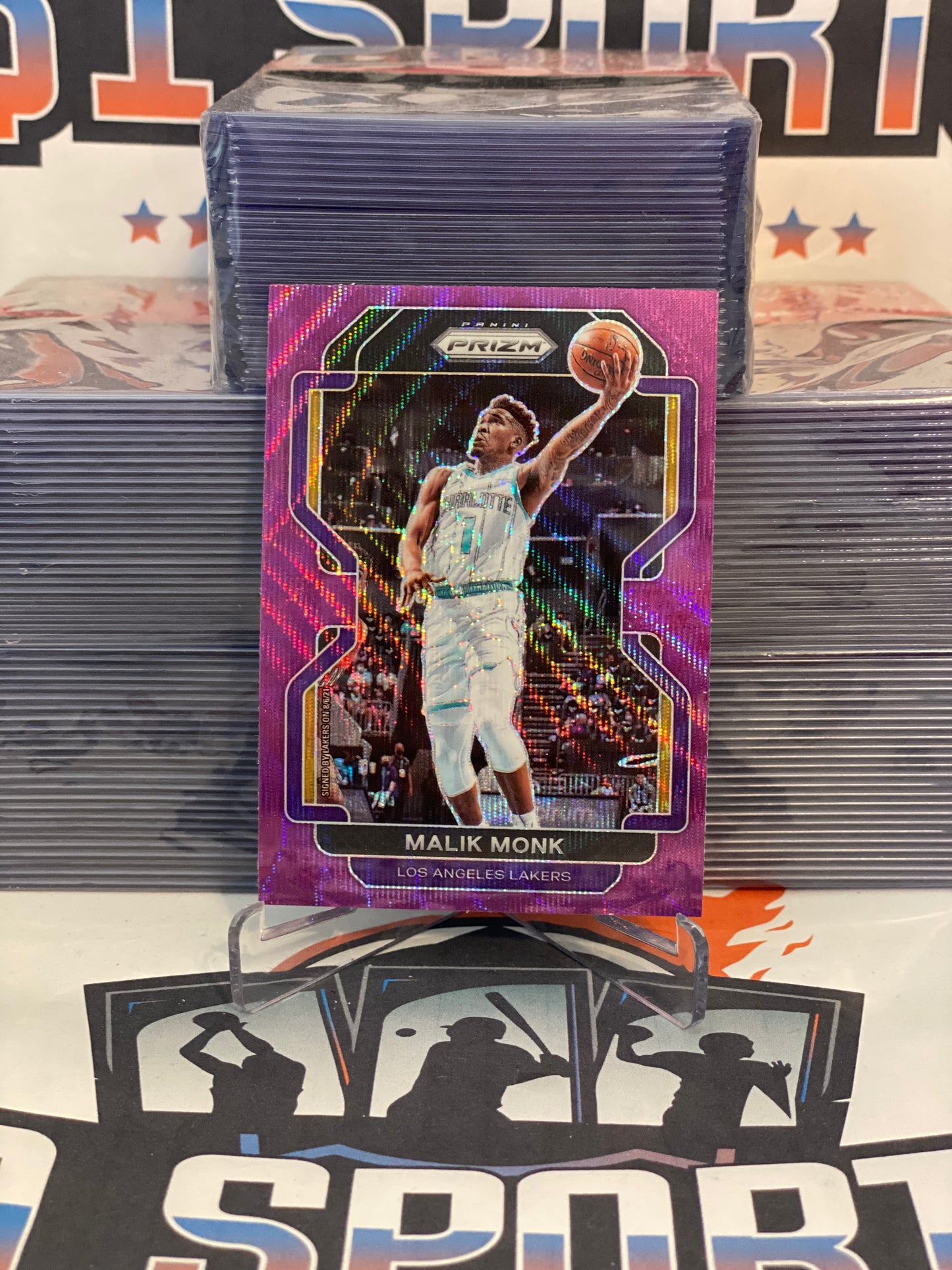 2021 Panini Prizm (Purple Wave Prizm) Malik Monk #56