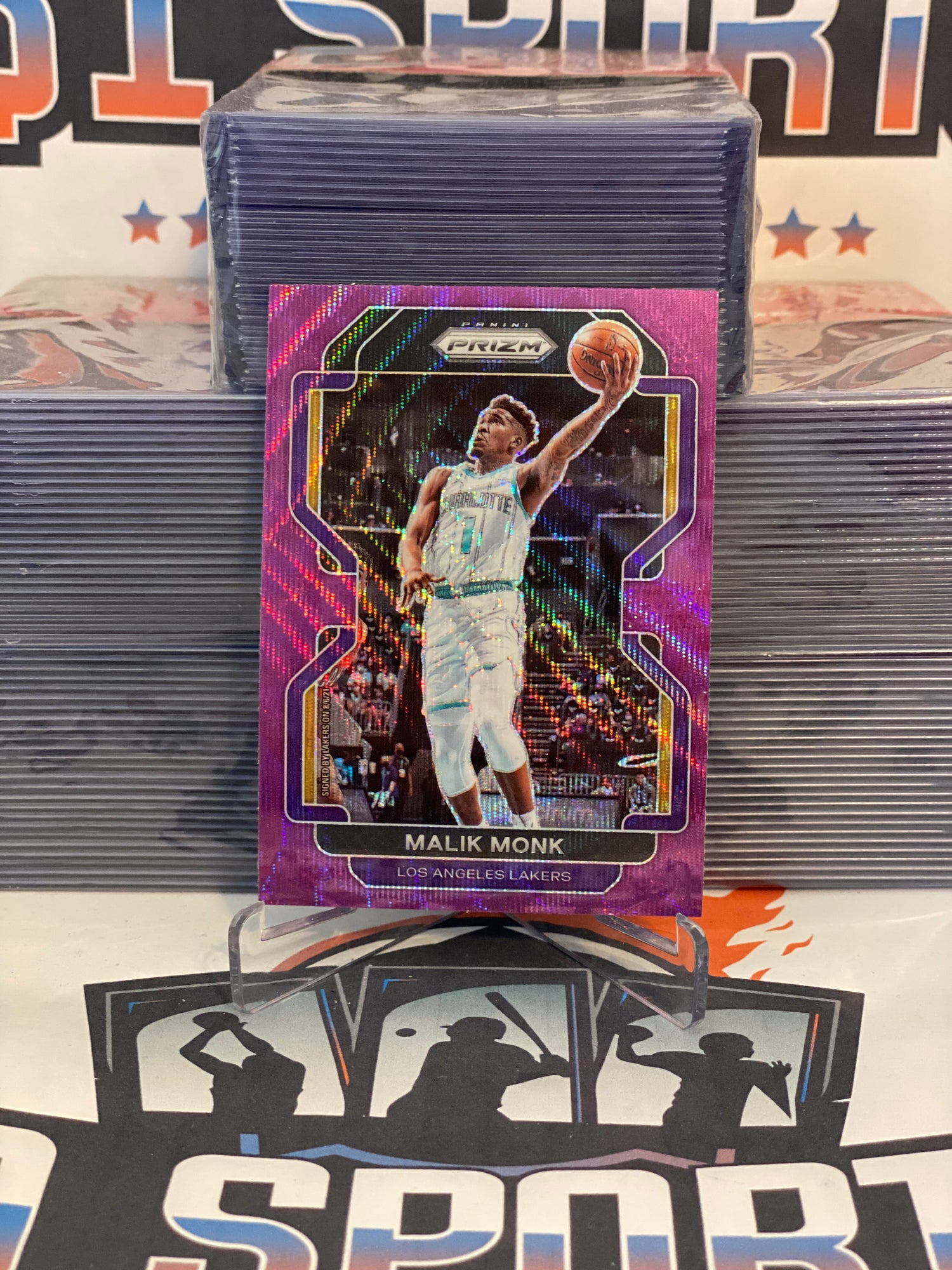 2021 Panini Prizm (Purple Wave Prizm) Malik Monk #56