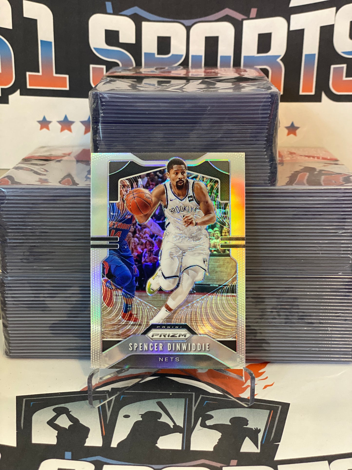 2019 Panini Prizm (Silver Prizm) Spencer Dinwiddie #48