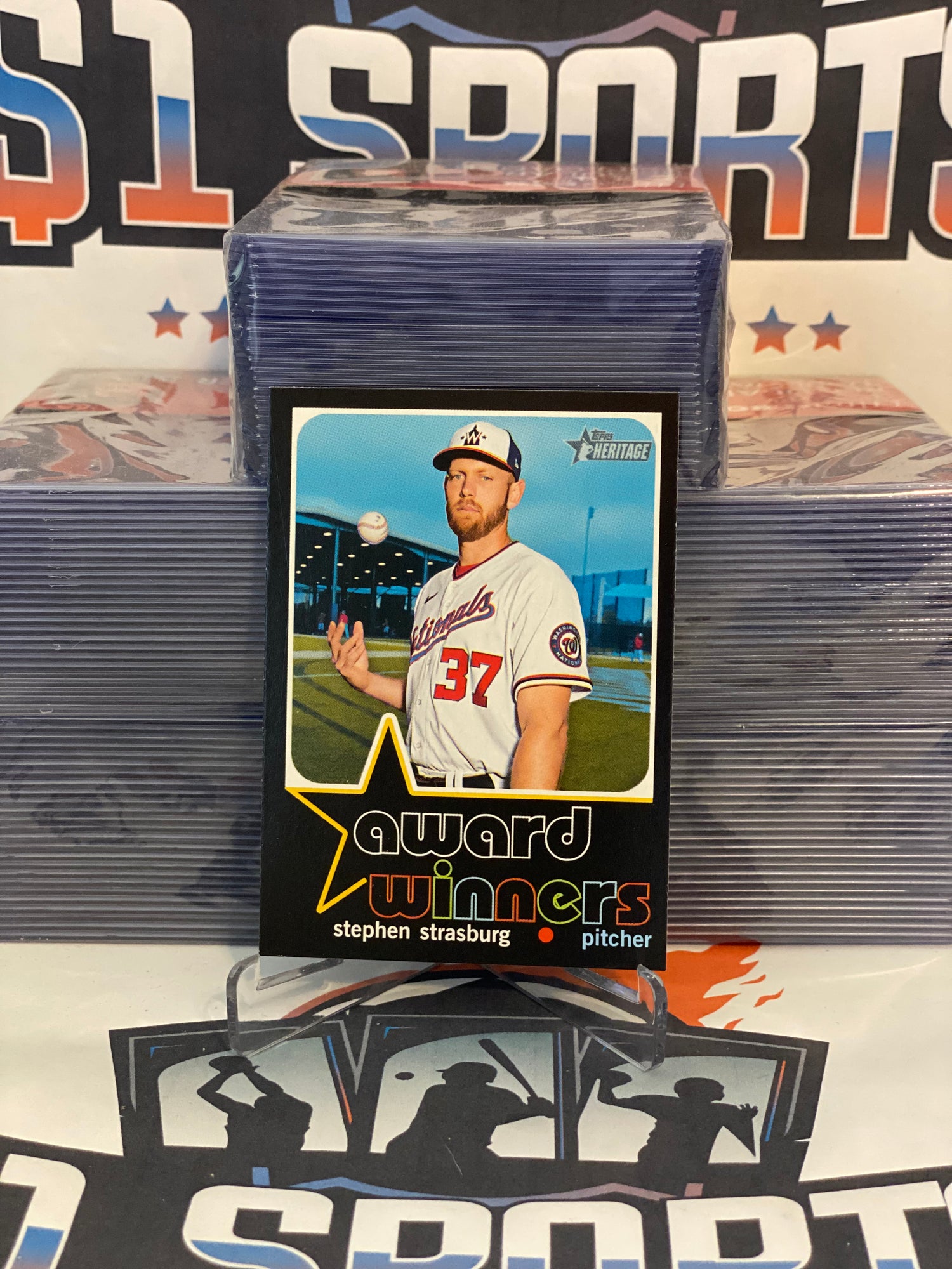 2020 Topps Heritage (Award Winners) Stephen Strasburg #AW-10